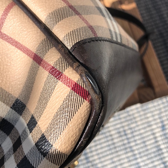 Burberry Haymarket Diaper Shoulder Crossbody Bag - Picture 16 of 16